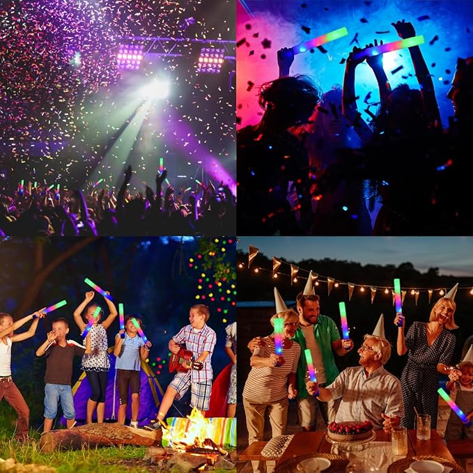 M.best 100 Pack LED Light Up Foam Sticks - Image 7