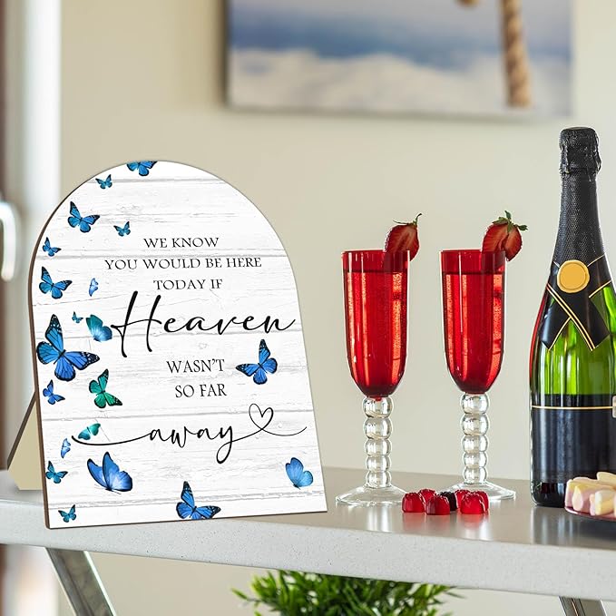 Memorial Sign for Wedding, Bridal Shower Table Decorative Sign, We Know You - Image 4