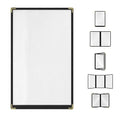 Goodsmart Restaurant Menu Covers – 25 Pack Black 2-View, Top-Loading Menu by ACISuperPower