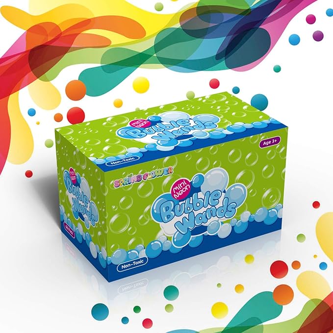 SpringFlower 66 Pieces Mini Bubble Wands, Bubble Party Favors Assortment Toys - Image 7