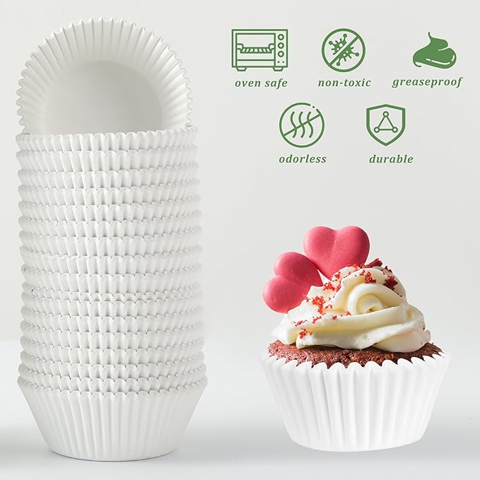 2 inch 1000-Count Mini Cupcake Liners Bright Colorful Muffin Baking Cups - Image 6