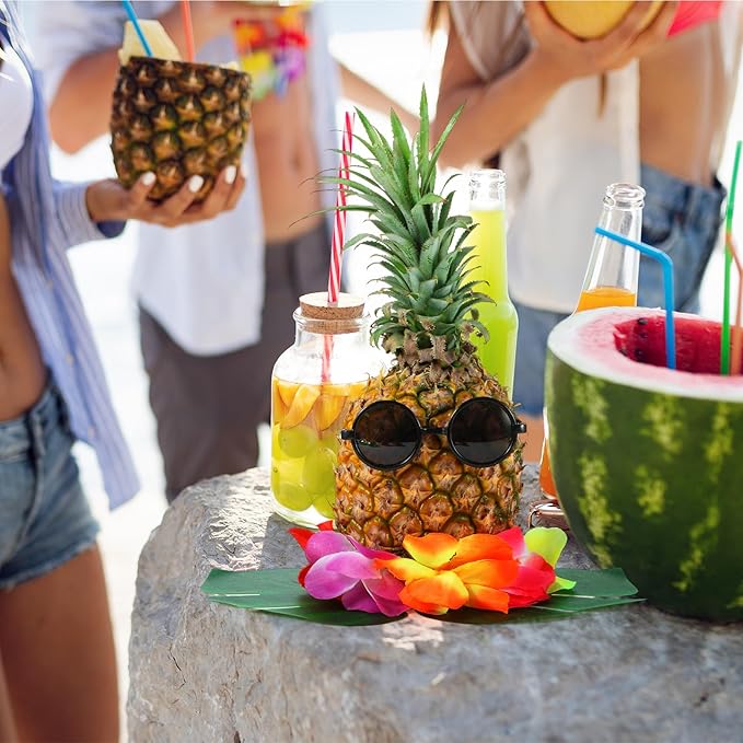 6 Sets Hawaiian Table Centerpieces Pineapple Luau Party Table Decorations - Image 5
