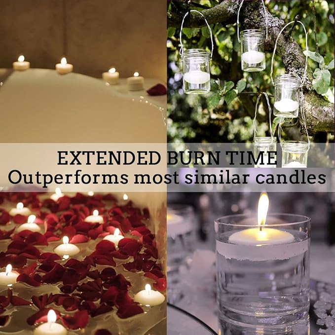 JHENG 50 Pack Floating Candles, - Image 6