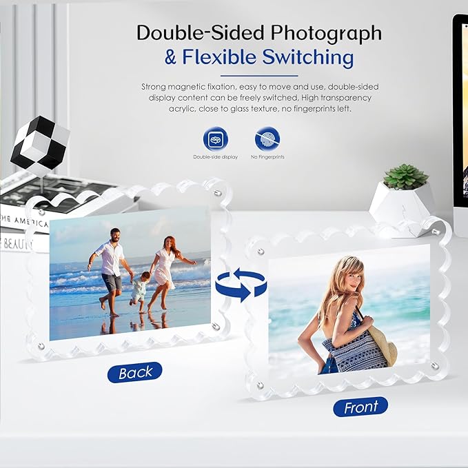 6Pack Acrylic Magnetic Photo Frame 5x7 Inch - Image 2