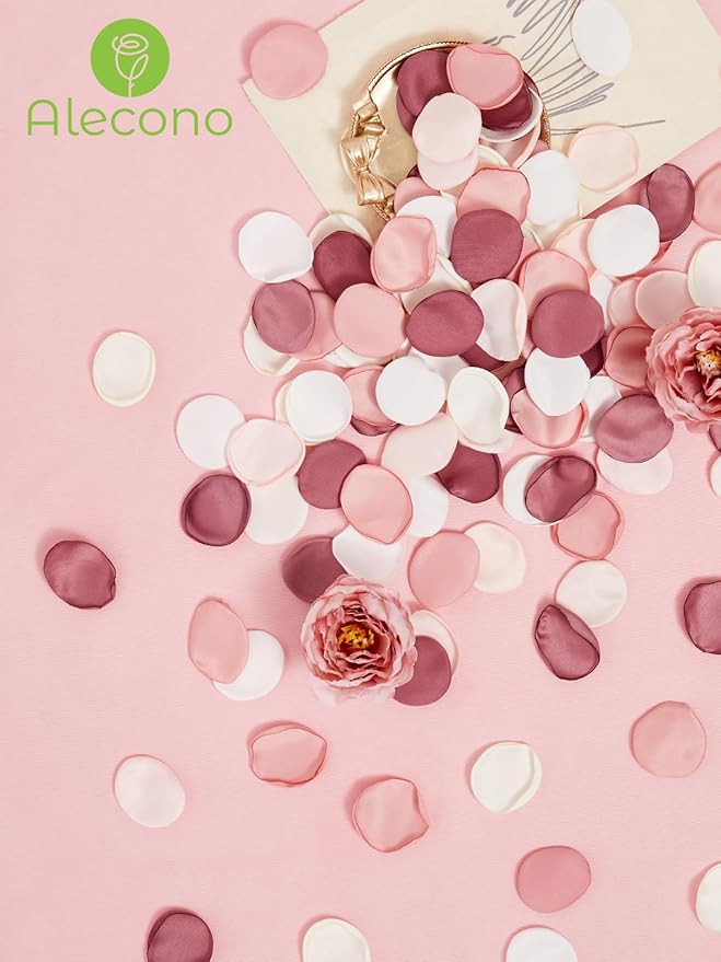 Alecono  Silk Rose Petals, Fake Rose Petals - Image 5