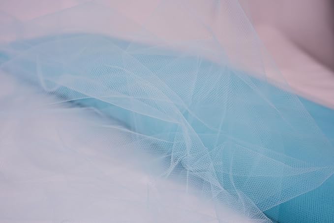 Craft And Party, Fabric Tulle 54" by 40 Yards Light Blue Fabric Tulle Bolt - Image 5