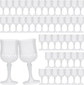 JLYLOL Plastic Vintage Wine Glasses 7OZ Plastic Goblets Vintage Drinking by JLYLOL