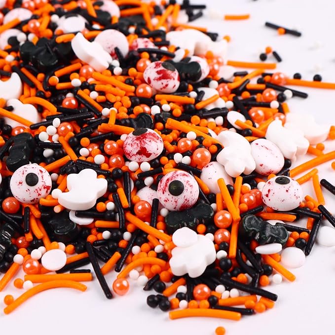 Halloween Sprinkles for Cake Decorating 7ounce Edible Bloody Candy Eyeball for by cobakey-DessertDecorations