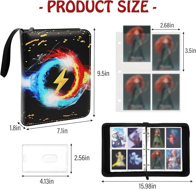 Madrigal Trading Card Binder 4 Pocket, 400 Pockets Card Holder - Image 4