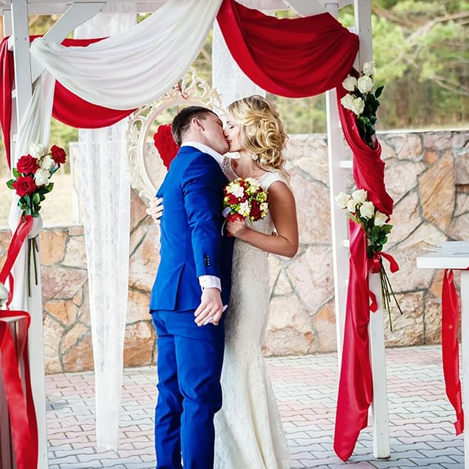 10 x 7 Feet Red Backdrop Curtain - Image 6