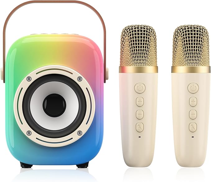 MOYU Mini Karaoke Machine for Kids: Portable Bluetooth Speaker Set by Unknown