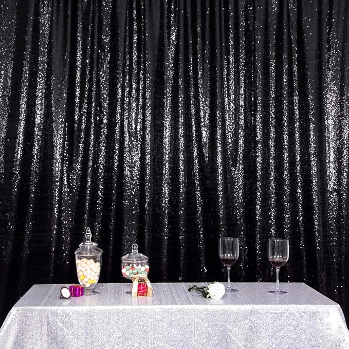 SquarePie Sequin Backdrop Less See Through Thick Stain Background Glitter - Image 8
