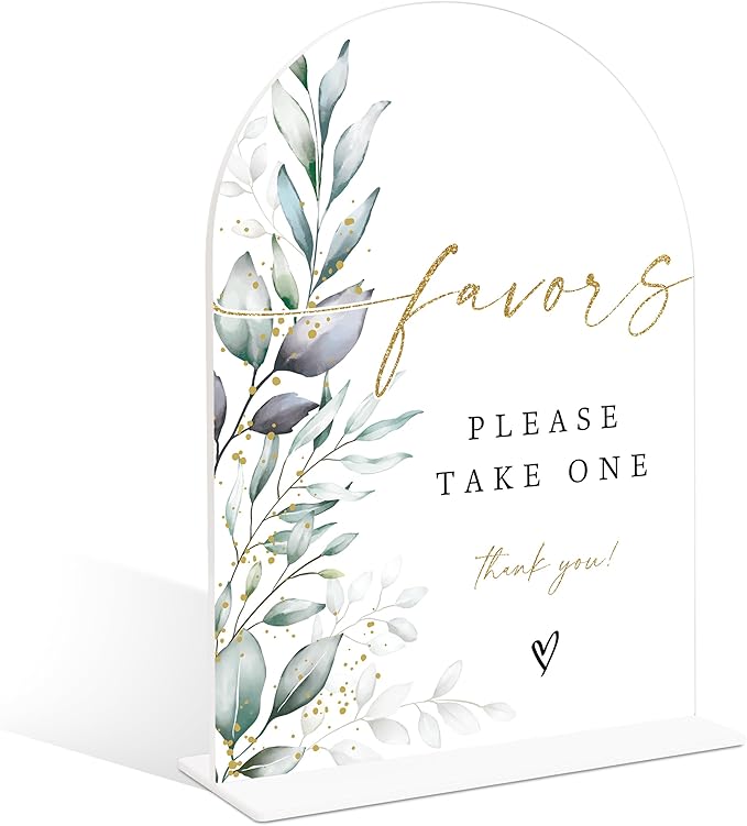 Acrylic Wedding Signs, Wedding Reception Signage, Bridal Shower Table Decor by Unknown