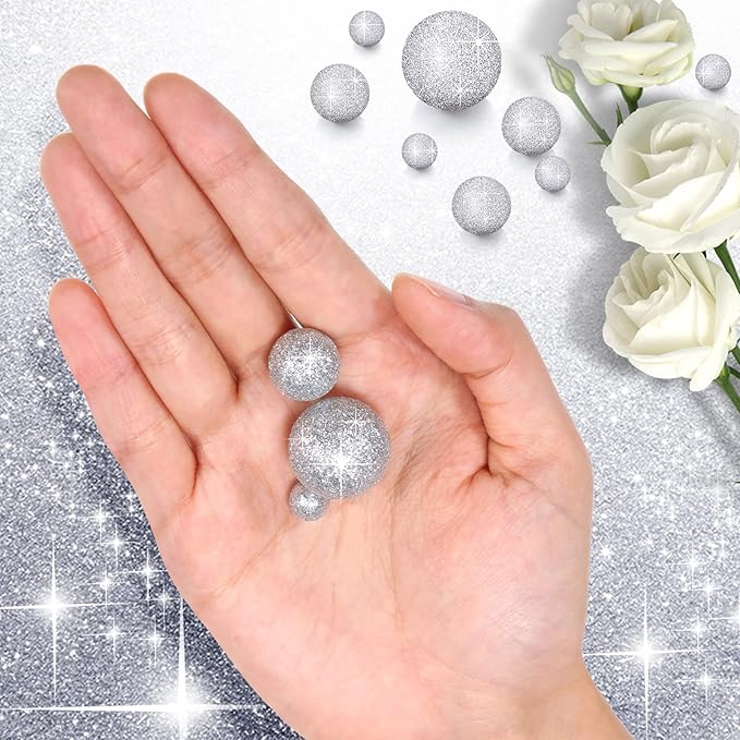 150 Pieces Vase Filler Faux Pearls Vase Makeup Beads No Hole Gloss Bead Mixed - Image 3