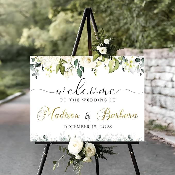 Wedding Welcome Sign, Custom Wedding Welcome Sign, Engagement Party Welcome Sign by Jewelry