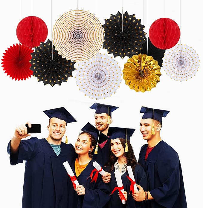 Red Black-Gold Casino Theme Party-Decorations - Image 6