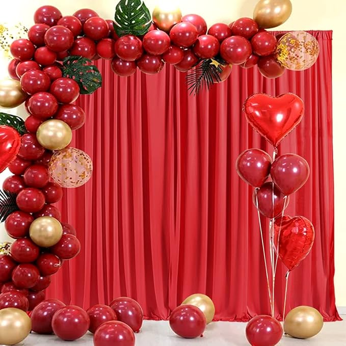 AK TRADING CO. 10 feet x 10 feet Polyester Backdrop Drapes Curtains Panels - Image 4