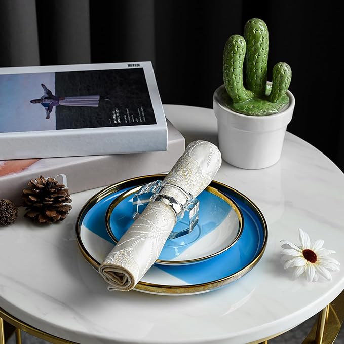 Crystal Napkin Rings, Elegant Table Decor Holders - Image 5