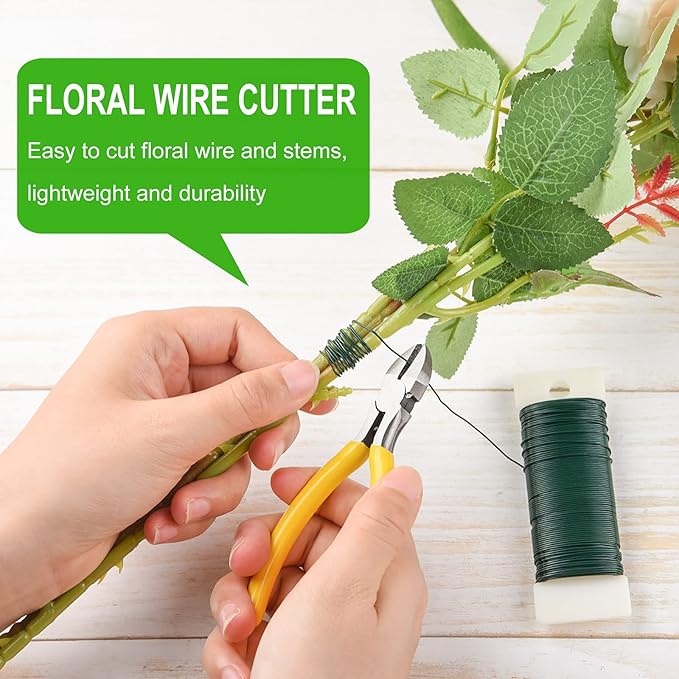 CHRORINE Floral Arrangement Kit Floral Tapes 22 Guage Floral Stem Wire 26 Gauge - Image 7