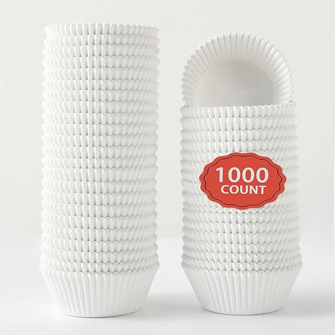 2 inch 1000-Count Mini Cupcake Liners Bright Colorful Muffin Baking Cups by CHENZEM