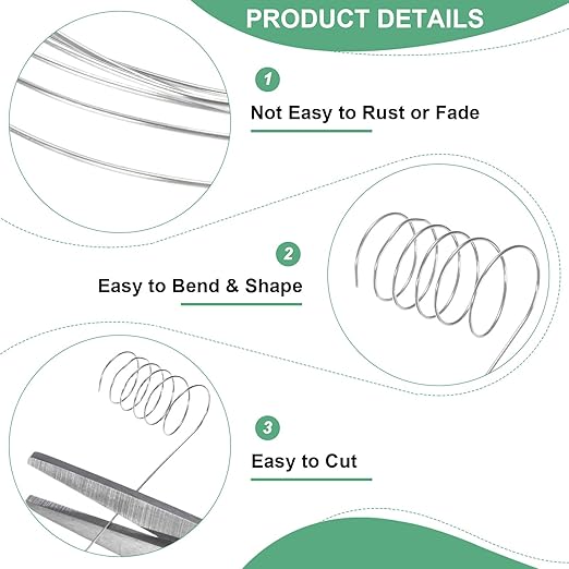 0.3mm Jewelry Wire, 28 Gauge 328FT Craft Wire Copper Beading Wire - Image 2