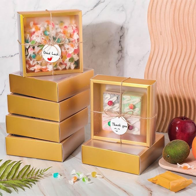 Roowest 50 Sets Kraft Soap Boxes Rectangle Packaging Box - Image 3