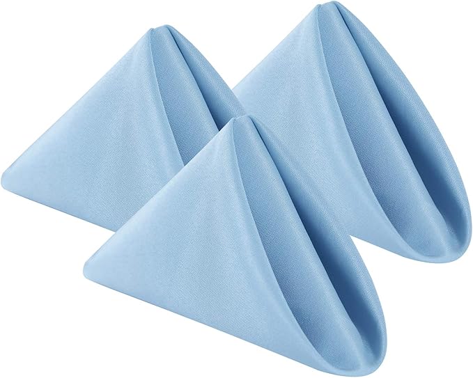 Cloth Napkins 20x20 inch Washable Polyester Dinner Napkins Soft Table Napkins by Cupuamon