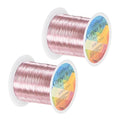 2-Rolls 0.2mm Jewelry Wire, 32 Gauge 328FT Craft Wire Copper Beading Wire by MMETERXITY