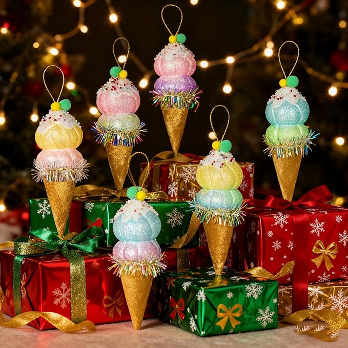LANGXUN 6pcs Ice Cream Candy Land 2025 Xmas Birthday Party Suppiles Decoration - Image 5