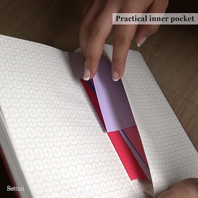 SETTINI Dotted Journal, 192 Archival-Quality Pages, QuillEase Bleed-Free Paper - Image 7