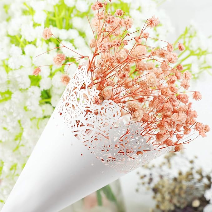 GWHOLE 100 Pcs Flower Confetti Petal Cone - Image 4