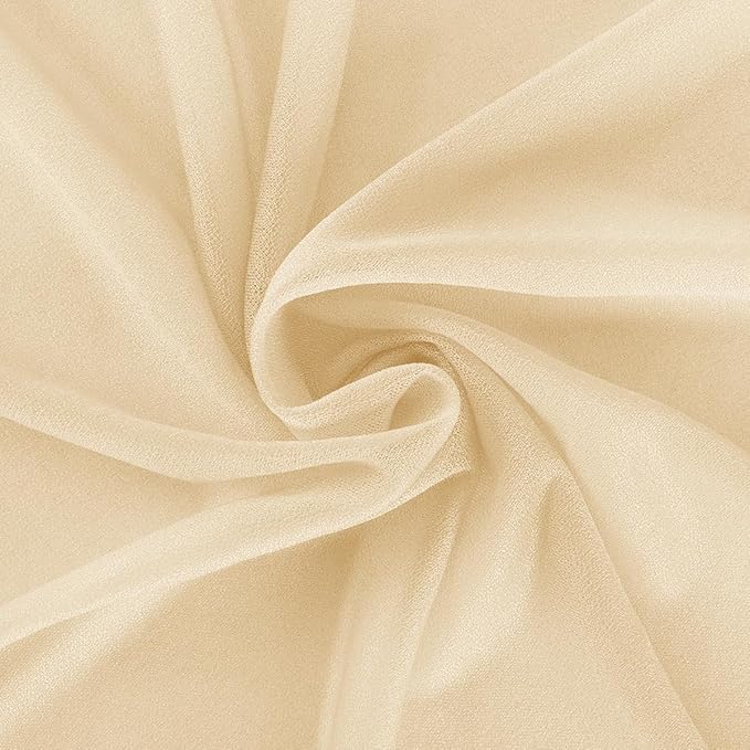 Champagne Wedding Arch Draping Fabric 1 Panel 29" × 20FT Sheer Drapes Outdoor - Image 6