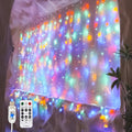 Curtain Light for Bedroom, 200LED 6.6x6.6ft Multicolor Window Wall Hanging by SINAMER