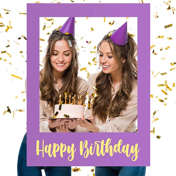 32 x 24 Inch Large Photo Booth Props Picture Frame Happy Birthday Party Frame by Beeveer