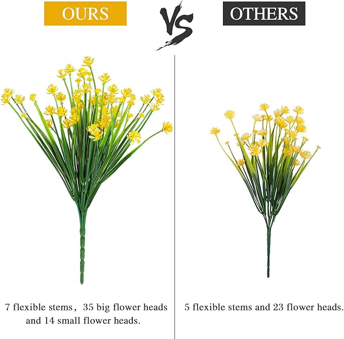 AmyHomie 20 Bundles Artificial Flowers - Image 3