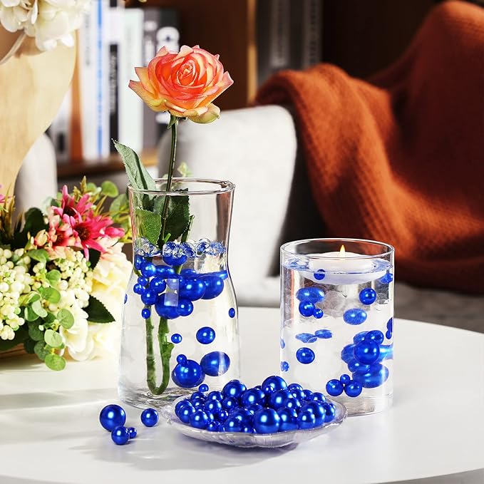 150 Pieces Vase Filler Faux Pearls Vase Makeup Beads No Hole Gloss Bead Mixed - Image 5