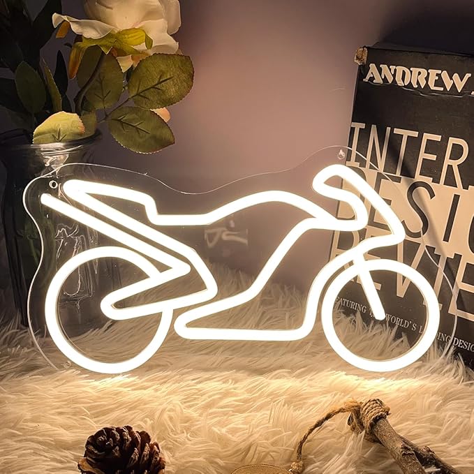 Motorcycle Neon Sign For Spa Beauty Room Nail Brows Lashed Salon Studio LED by ZPLNOSIN