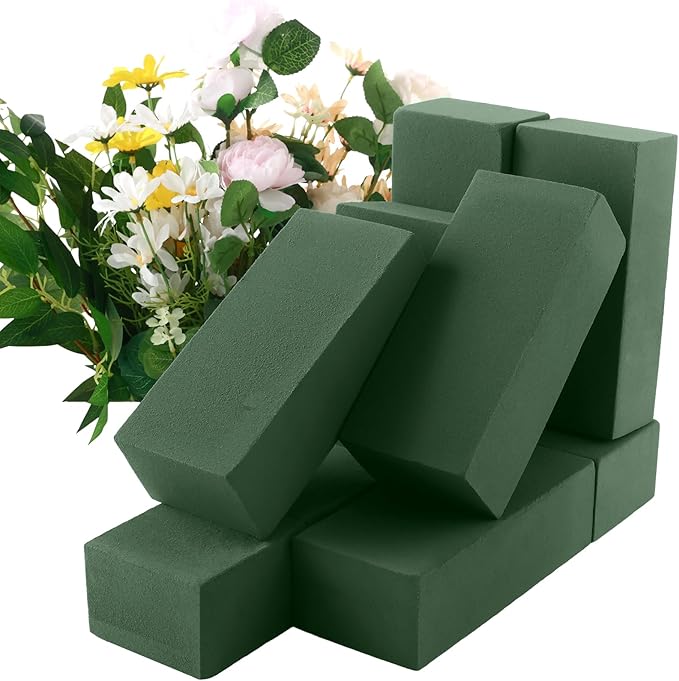 8 Pcs Floral Foam Blocks for Fresh & Artificial Flowers, 7.8" L x 3.5" W x 2.4" by Aertiavty