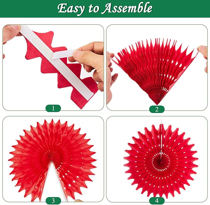 SUNBEAUTY Pack of 12 Christmas Party Decorations Christmas Classroom - Image 7