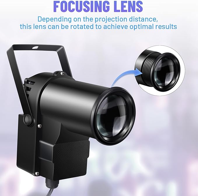 Pinspot Light 15W DMX, Czgor RGBW Disco Ball Lights - Image 5