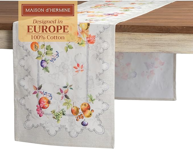 Maison d' Hermine Table Runner 100% Cotton Single Layer Table Runners 108 by MaisondHermine