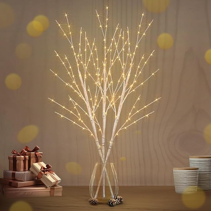 Bexdir Lighted Birch White Tree Branches 33IN 180LED - Image 7