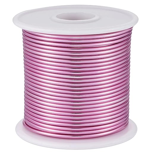 12 Gauge Pink Aluminum Craft Wire by OZXCHIXU