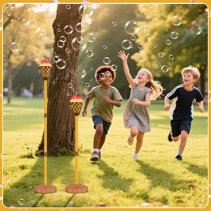 Bubble Machine for Kids, Garden Lamp Bubble Toy - Image 3