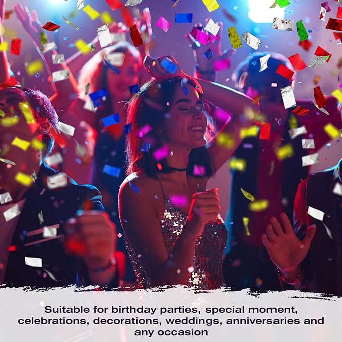 Colorful Tissue Paper 2.2 lb Rectangle Confetti Great - Image 6