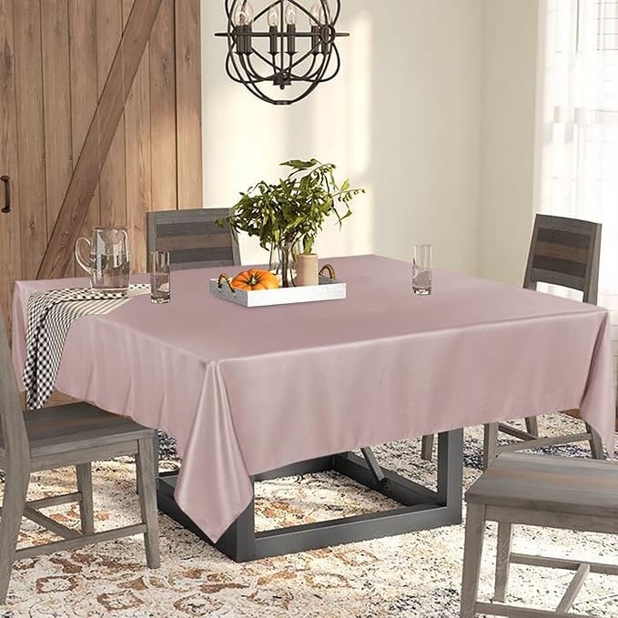 Fitable Rectangle Tablecloth Stain and Wrinkle Resistant Washable Polyester - Image 4
