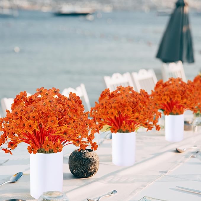 20 Bundles Artificial Fall Flowers No Fade Faux Autumn Plants Fake Flowers No - Image 5