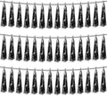 3P Black Foil Fringe Metallic Tassel Streamers Banner Tassel Garland by HYSILLA