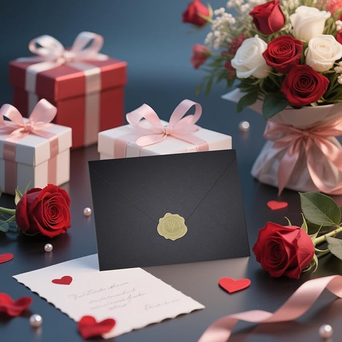 50 PCS Pearl Black A7 Envelopes - Image 8
