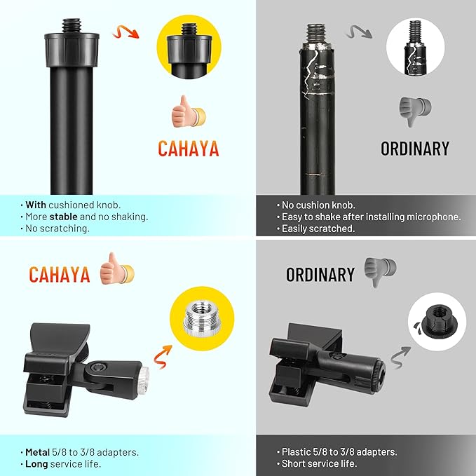 CAHAYA Mic Stand Floor Detachable - Image 4